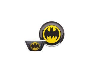 DC Comics Batman - Kids Dinnerware Set, Including 10" Melamine Plate and 27 Ounce Bowl Set, Durable and Break Resistant Plate and Bowl Makes Mealtime Fun (Melamine) DC Comics Batman - Kids Dinnerware Set, Including 10" Melamine Plate and 27 Ounce Bowl Set, Durable and Break Resistant Plate and Bowl Makes Mealtime Fun (Melamine)