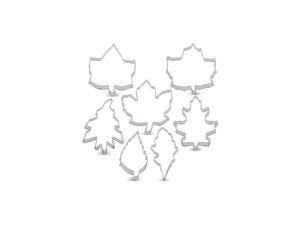 Leaf Cookie Cutter Set - 7 Piece - Maple Leaf A & B, Rose Leaf, Ivy Leaf, Oak Leaf A, B & C - Stainless Steel Leaf Cookie Cutter Set - 7 Piece - Maple Leaf A & B, Rose Leaf, Ivy Leaf, Oak Leaf A, B & C - Stainless Steel