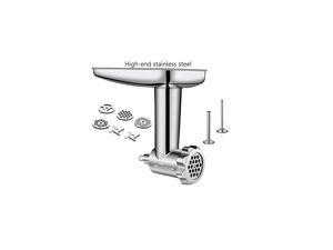 Steel Food Grinder Attachment fit KitchenAid Stand Mixers Including Sausage Stuffer, Dishwasher Safe,Durable Meat Processor Accessories Steel Food Grinder Attachment fit KitchenAid Stand Mixers Including Sausage Stuffer, Dishwasher Safe,Durable Meat Processor Accessories