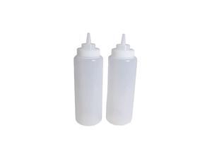of 3, 32 Oz. (Ounce) Large Clear Squeeze Bottle, Condiment Squeeze Bottle, Open-tip, Wide Screw-on Spout, Polyethylene Durable Plastic, Diner Style. of 3, 32 Oz. (Ounce) Large Clear Squeeze Bottle, Condiment Squeeze Bottle, Open-tip, Wide Screw-on Spout, Polyethylene Durable Plastic, Diner Style.