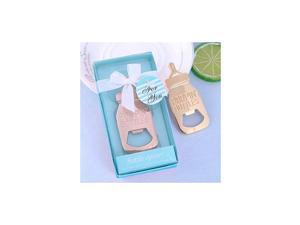 12pcs Bottle Opener Baby Shower Favor for Guest,Rose Gold Feeding Bottle Opener Wedding Favors Baby Shower Giveaways Gift to Guest, Party Favors Gift & Party Decorations Supplies (Blue, 12)