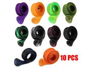 10Pcs 67'' Fishing Spinning Rod Sock Covers Braided Mesh Rod Protector Sleeve US 10Pcs 67'' Fishing Spinning Rod Sock Covers Braided Mesh Rod Protector Sleeve US