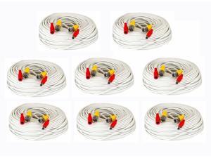 8 Unit of 150 Feet WHITE BNC Video DC Power Siamese Cables for CCTV Surveillance 8 Unit of 150 Feet WHITE BNC Video DC Power Siamese Cables for CCTV Surveillance