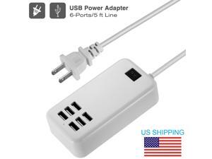Multi 6 Port USB Desktop Travel Charger Fast Charging Ston Wall Power Adapter Multi 6 Port USB Desktop Travel Charger Fast Charging Ston Wall Power Adapter