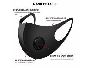 Face Mask Reusable Washable Cover Camo Adult Cloth Breathable  Breathing Valve