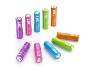 2500mah  AA NIMH Rechargeable Batteries  Rainbow  1.2V  for flashlight toys RC