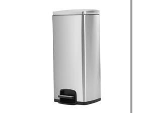 8 Gallons kitchen / Office / Home Garbage Bin Stainless Steel Step on Trash Can 8 Gallons kitchen / Office / Home Garbage Bin Stainless Steel Step on Trash Can