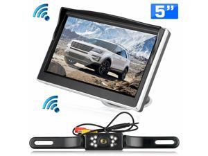 Wireless Car Rear View Reverse Parking Backup Camera Night Vision W/ 5" Monitor Wireless Car Rear View Reverse Parking Backup Camera Night Vision W/ 5" Monitor