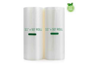 2 Roll 11"x50' Vacuum Sealer Bag for Food Saver Vac Storage Meal Prep Sous Vide