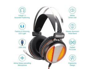 7.1 Surrounding Wired Gaming Stereo Headset LED Lights Headphone Mic for Gamer 7.1 Surrounding Wired Gaming Stereo Headset LED Lights Headphone Mic for Gamer