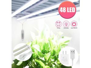 45W 48LED Grow Light Strip Full Spectrum Tube Auto ON Off for Indoor Plant Veg 45W 48LED Grow Light Strip Full Spectrum Tube Auto ON Off for Indoor Plant Veg