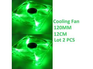 Lot-2 120mm 4-LED Light Neon Quite Clear PC Computer case Bearing Fan Cooler Lot-2 120mm 4-LED Light Neon Quite Clear PC Computer case Bearing Fan Cooler