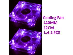 Lot-2 120mm 4LEDs Light Neon Quite Clear PC Gaming case Bearing Fan Air Cooling Lot-2 120mm 4LEDs Light Neon Quite Clear PC Gaming case Bearing Fan Air Cooling