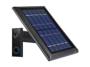 Wasserstein Weatherproof Solar Panel Compatible with Eufy Video Doorbell 2K (Battery-Powered) - Continuous Charging for Maximum Efficiency (Black) Wasserstein Weatherproof Solar Panel Compatible with Eufy Video Doorbell 2K (Battery-Powered) - Continuous Charging for Maximum Efficiency (Black)