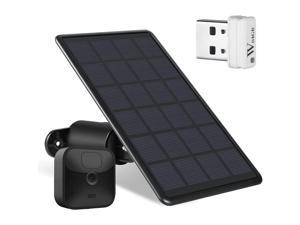 Wasserstein Solar Panel for Blink Outdoor & Blink XT2/XT - Additional 64GB USB Flash Drive Included (Blink Camera NOT Included)