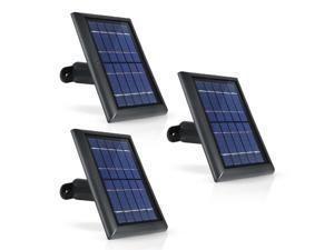 Wasserstein Solar Panel with Internal Battery Compatible with Blink Outdoor, Blink XT and Blink XT2 Outdoor Camera (3 Pack, Black)