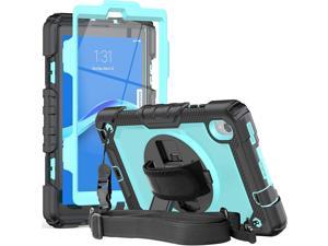 Case for Lenovo Tab M8 FHD 8 Inch  Lenovo Tab M8  Smart Tab M8  Tab M8 FHD Case for Kids with Screen Protector Pen Holder 360 Degree Rotating Kickstand Hand Strap Shoulder Strap  SkyBlue