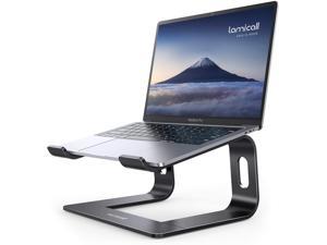 Laptop Stand, Lamicall Laptop Riser Holder : Ergonomic Detachable Aluminum Computer Notebook Stand Elevator for Desk, Compatible with MacBook Air Pro, Dell XPS, HP (10-15.6'') Black