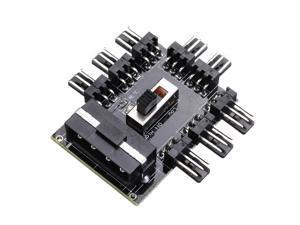 1 to 8 3Pin Fan Hub PWM SATA Molex Splitter PC Mining Cable 12V Power Supply Cooler Cooling Speed Controller Adapter 1 to 8 3Pin Fan Hub PWM SATA Molex Splitter PC Mining Cable 12V Power Supply Cooler Cooling Speed Controller Adapter