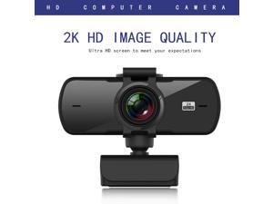HD 1440P 2K Webcam Mini Computer PC WebCamera With Microphone Rotatable Fixed Focus Cameras For Live Broadcast Video Calling HD 1440P 2K Webcam Mini Computer PC WebCamera With Microphone Rotatable Fixed Focus Cameras For Live Broadcast Video Calling