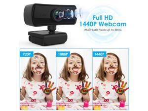 2K 2560*1440P Webcam Ultra HD Camera for Computer PC Web Cam with Mic for Live Show Video Calling Meeting 360 Rotatable Camera 2K 2560*1440P Webcam Ultra HD Camera for Computer PC Web Cam with Mic for Live Show Video Calling Meeting 360 Rotatable Camera
