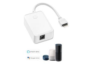 Mini Wifi RGB LED Strip Controller by Smart Phone Control Works with Amazon Alexa & for Google Home Voice