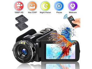 Video Camera Camcorder 2020 Upgraded FHD 1080P 30MP Vlogging Camera For YouTube 18X Digital Zoom 30 LCD 270 Degree Flip Screen With 2 Batteries Video Camera Camcorder 2020 Upgraded FHD 1080P 30MP Vlogging Camera For YouTube 18X Digital Zoom 30 LCD 270 Degree Flip Screen With 2 Batteries