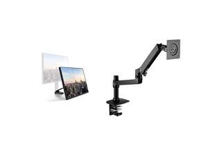 The Space by 32 4K UHD BezelLess Monitor with Height Adjustable Arm Stand LS32R750UENXZA with Basics Premium Single Monitor Stand Lift Engine Arm Mount Aluminum Black Bundle The Space by 32 4K UHD BezelLess Monitor with Height Adjustable Arm Stand LS32R750UENXZA with Basics Premium Single Monitor Stand Lift Engine Arm Mount Aluminum Black Bundle