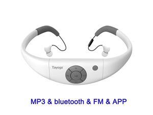 8GB Waterproof MP3 Player Bluetooth Swimming Waterproof Headset Underwater 10FT with Shuffle Feature Support FM APP Flash Drive White 8GB Waterproof MP3 Player Bluetooth Swimming Waterproof Headset Underwater 10FT with Shuffle Feature Support FM APP Flash Drive White