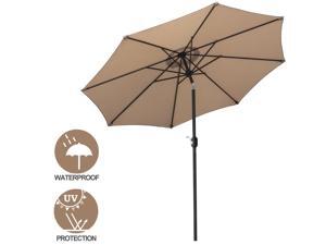 9' Po Umbrella Outdoor Table Umbrella with 8 Sturdy Ribs Garden Lawn Backyard 9' Po Umbrella Outdoor Table Umbrella with 8 Sturdy Ribs Garden Lawn Backyard