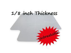 PVC Chair Floor Mat 48'' x 36" for Carpets up to 3mm Thick, Rectangular With Lip PVC Chair Floor Mat 48'' x 36" for Carpets up to 3mm Thick, Rectangular With Lip