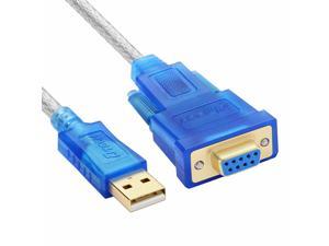 FTDI USB to Serial Cable Female DB9 RS232 Adapter COM Port Converter Win 10 8 7