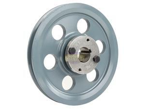 Cast Iron 8.25" Single 1 Groove Belt A Section 4L Pulley with 1" Sheave Bushing Cast Iron 8.25" Single 1 Groove Belt A Section 4L Pulley with 1" Sheave Bushing