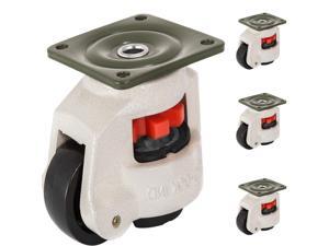 4Pcs Footmaster GD-60F Nylon Wheel and NBR Pad Leveling Caster 1100lbs 4Pcs Footmaster GD-60F Nylon Wheel and NBR Pad Leveling Caster 1100lbs