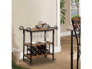 Removable 3-Tier Kitchen Island Metal Wine Rack Storage and Glass Bottle Holder Removable 3-Tier Kitchen Island Metal Wine Rack Storage and Glass Bottle Holder