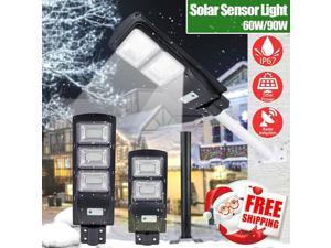 100000LM 90W Commercial Solar Street Light Outdoor IP67 Dusk Dawn Road Lamp+Pole
