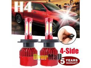 CREE H4 HB2 9003 5000W 688000LM 4-Sided LED Headlight Kit Hi/Lo Power Bulb 6000K CREE H4 HB2 9003 5000W 688000LM 4-Sided LED Headlight Kit Hi/Lo Power Bulb 6000K