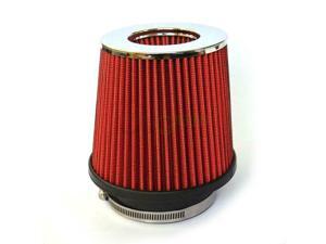 3.5" Inch Universal High Flow Cold Air Intake Cone Replacement Dry Filter Red 3.5" Inch Universal High Flow Cold Air Intake Cone Replacement Dry Filter Red