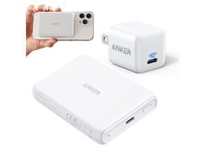 5000mAh Magnetic Wireless Power Bank+ 20W Nano USB-C Charger for iPhone 13