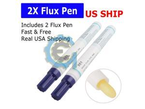 2X 951 Soldering Flux Pen Low Solids No Clean 10ml for PCB Solar Cells US 2X 951 Soldering Flux Pen Low Solids No Clean 10ml for PCB Solar Cells US