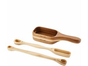 3-Piece Acacia Wood Measuring Spoon Set Model K48107