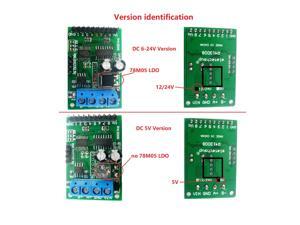 8CH Relay Module DC 5V 12V 24V RS485 RS232 (TTL) Modbus RTU Control Module UART for Relay Switch Board PLC