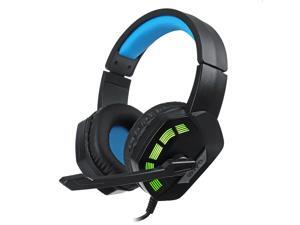 M1 Gaming Headset Surround Sound Music Earphones USB 7.1 & 3.5mm Wired RGB Backlight Game Headphones with Mic-Blue/USB M1 Gaming Headset Surround Sound Music Earphones USB 7.1 & 3.5mm Wired RGB Backlight Game Headphones with Mic-Blue/USB