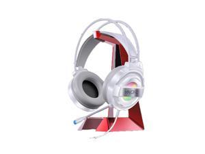 Yindiao Q3 Gaming Headset 50mm Drive 7.1 Channel Colorful LED Light Virtual Surround Sound Double 3.5mm Interface with Microphone Headphone-White Yindiao Q3 Gaming Headset 50mm Drive 7.1 Channel Colorful LED Light Virtual Surround Sound Double 3.5mm Interface with Microphone Headphone-White