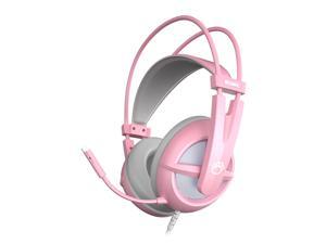Somic G238 Pink Gaming Headset 7.1 Virtual Surround Sound Headphone 40mm HIFI Sound Effect LED Light Noise Reduction Microphone Somic G238 Pink Gaming Headset 7.1 Virtual Surround Sound Headphone 40mm HIFI Sound Effect LED Light Noise Reduction Microphone