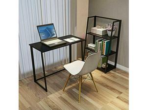 Folding Desk Wood Computer PC Writing Work Office Table Home Study Desk