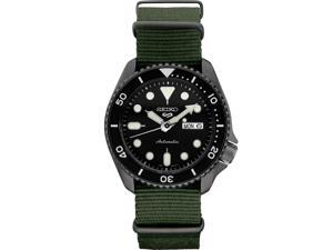 5 Sports 24-Jewel 42.5mm Automc Watch - Black Dial - Green Nylon Strap 5 Sports 24-Jewel 42.5mm Automc Watch - Black Dial - Green Nylon Strap