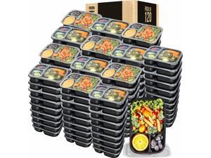 Utopia   120 Piece Meal Prep Containers  3 Compartment with Lid