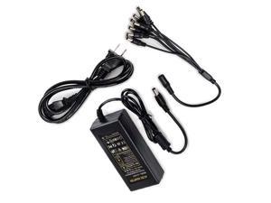 12V 5A AC to DC CCTV Security Camera Power Supply Adapter 1 to 8 Power Splitter