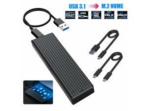 M2 NVME PCIe SSD Hard Disk Case Enclosure M.2 to USB Type-C 3.1 GEN2 Key Adapter M2 NVME PCIe SSD Hard Disk Case Enclosure M.2 to USB Type-C 3.1 GEN2 Key Adapter
